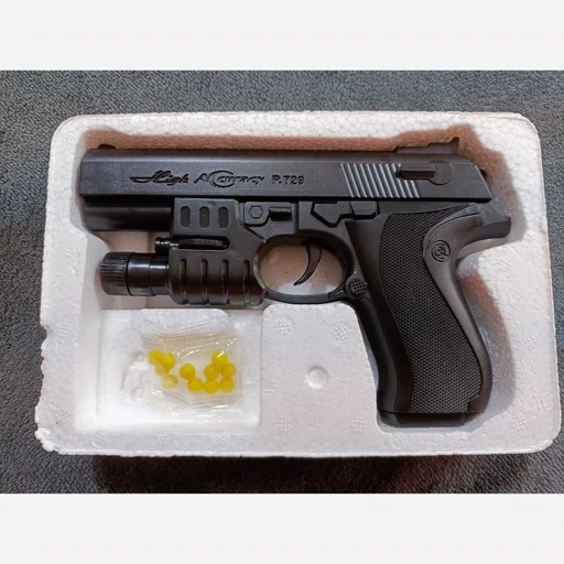 تفنگ اسباب بازی خشاب دار و چراغدار p729-2 مناسب کودک و نوجوان - امکان خرید به صورت اقساطی
