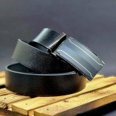 کمربند چرم طبیعی گاومیشی سگک ریلی کد m106- امکان خرید به صورت اقساطی