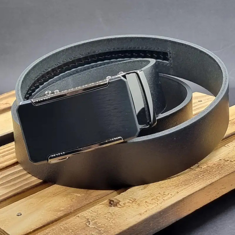 کمربند چرم طبیعی گاومیشی سگک ریلی کد m106- امکان خرید به صورت اقساطی