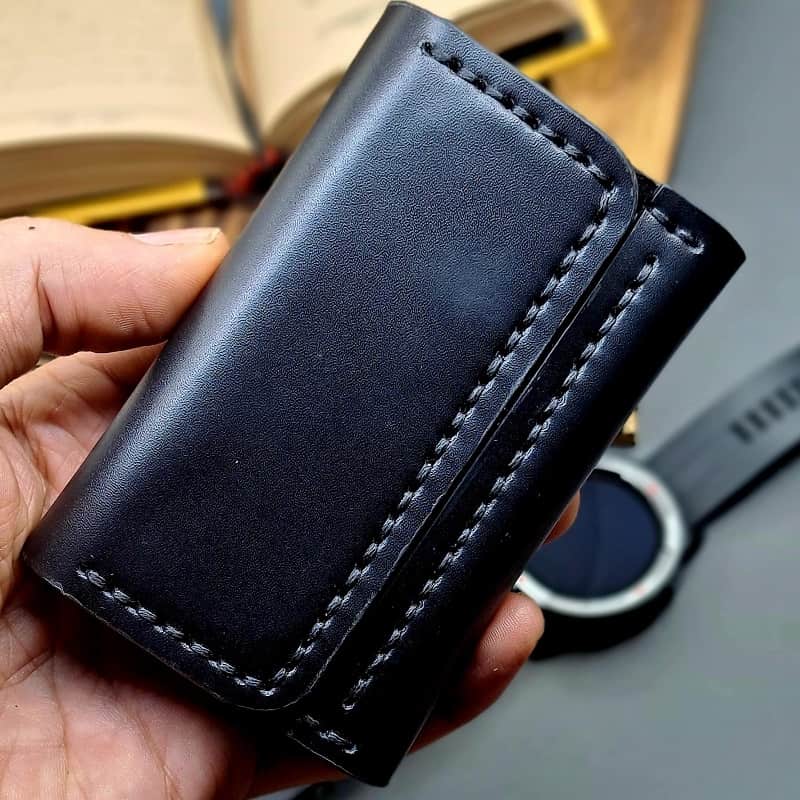 کیف جاکارتی چرم طبیعی دست دوزمدل j101 - امکان خرید به صورت اقساطی