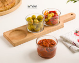 اردورخوری پایه چوبی 190 میلی لیتر 3 عددی - امکان خرید به صورت اقساطی