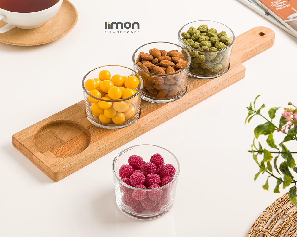 اردورخوری پایه چوبی 190 میلی لیتر 4 عددی - امکان خرید به صورت اقساطی