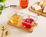 اردور خوری مربع دربدار پایه چوبی 2 عددی - امکان خرید به صورت اقساطی