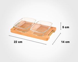 اردورخوری مستطیل پایه چوبی 2 عددی بزرگ - امکان خرید به صورت اقساطی