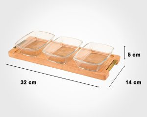 اردورخوری مستطیل پایه چوبی 3 عددی بزرگ - امکان خرید به صورت اقساطی