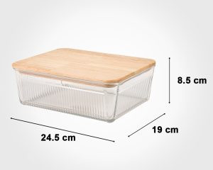ظرف شیشه ای در چوبی 2.250 لیتر - امکان خرید به صورت اقساطی