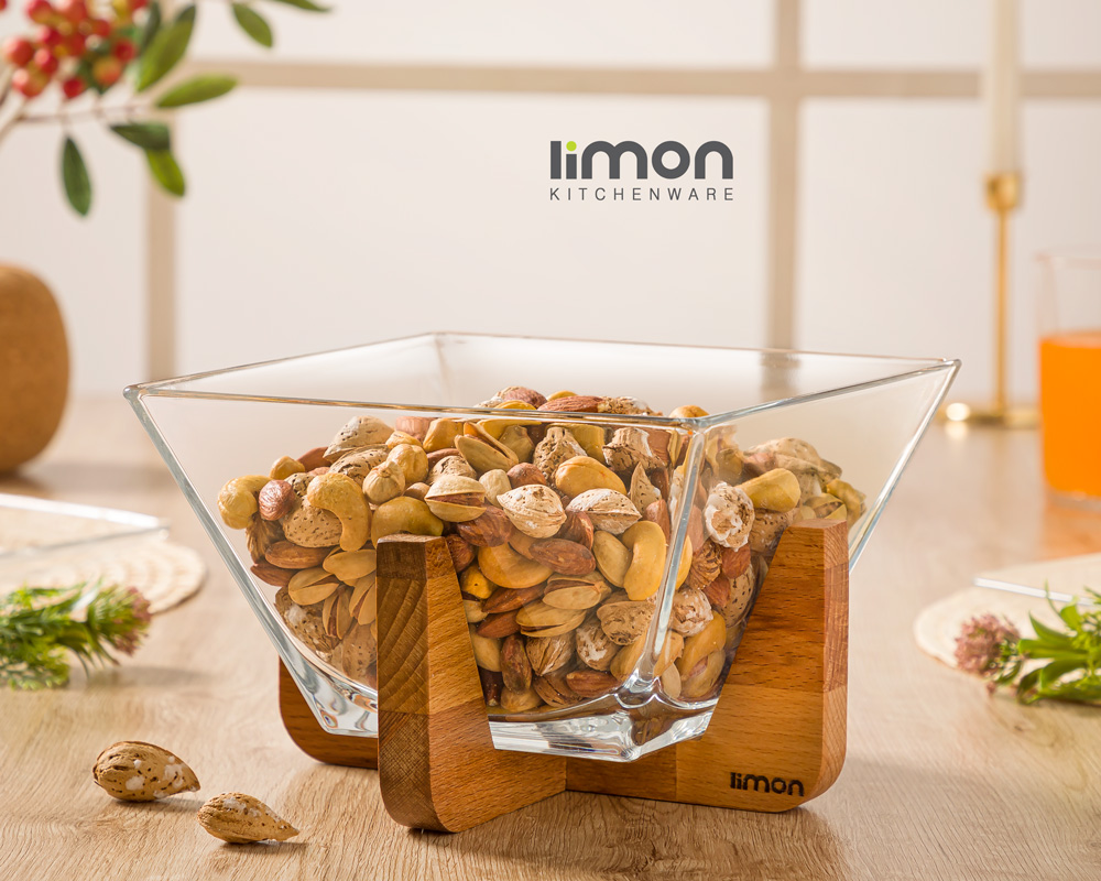 آجیل خوری پایه چوبی - امکان خرید به صورت اقساطی