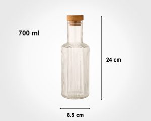 بطری آب درب چوبی 700 میلی لیتر - امکان خرید به صورت اقساطی