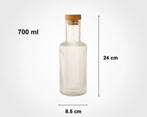 بطری آب درب چوبی 700 میلی لیتر - امکان خرید به صورت اقساطی