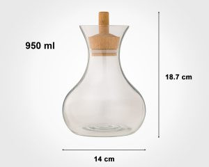 بطری آب درب چوبی 950 میلی لیتر - امکان خرید به صورت اقساطی