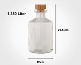 بطری آب درب چوبی 1.350 لیتر - امکان خرید به صورت اقساطی