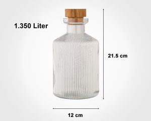 بطری آب درب چوبی 1.350 لیتر - امکان خرید به صورت اقساطی