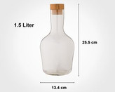 بطری آب درب چوبی 1.5 لیتر - امکان خرید به صورت اقساطی
