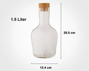 بطری آب درب چوبی 1.5 لیتر - امکان خرید به صورت اقساطی