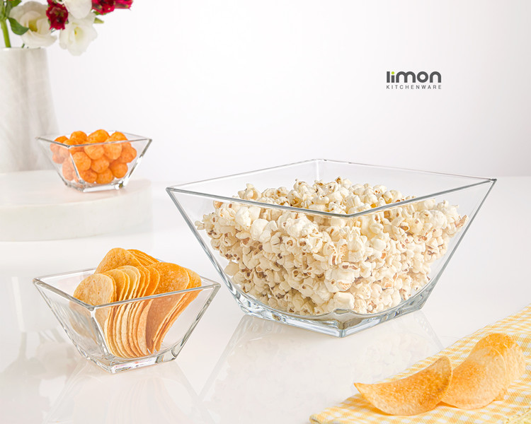 آجیل خوری مربع شیشه لیمون-امکان خرید اقساطی