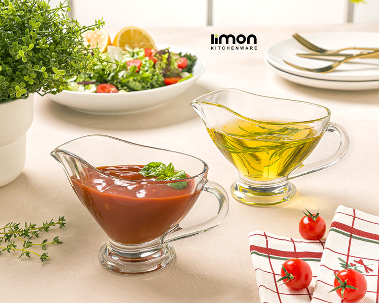سس خوری شیشه ای دسته دار لیمون-امکان خرید اقساطی