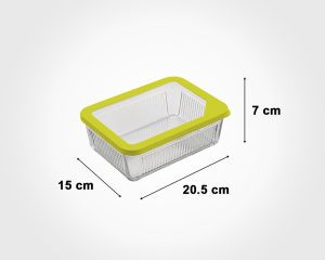ظرف شیشه ای دربدار 1.1 لیترلیمون- امکان خرید اقساطی