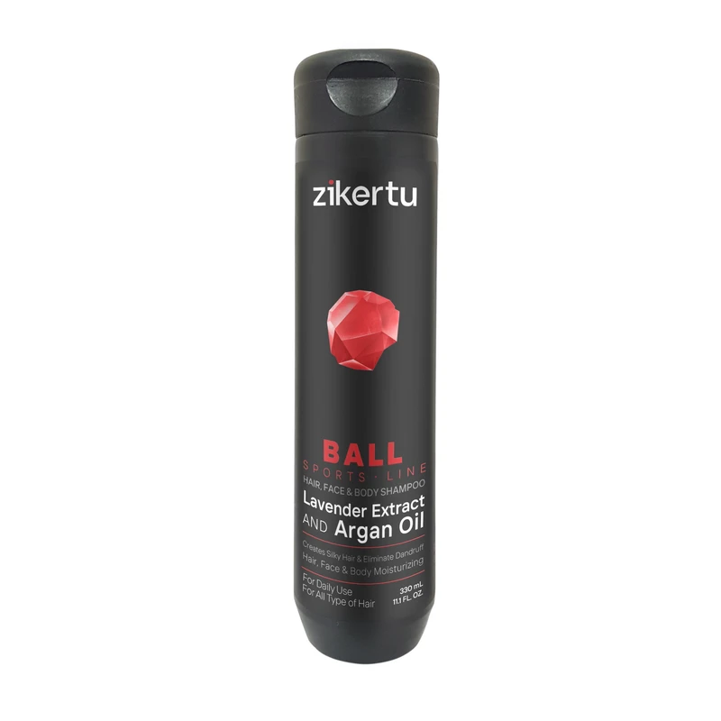 شامپو مو زیکرتو مدل Ball Sport Line سری اسطوخودوس و روغن آرگان حجم 330 میلی لیتر- امکان خرید اقساطی