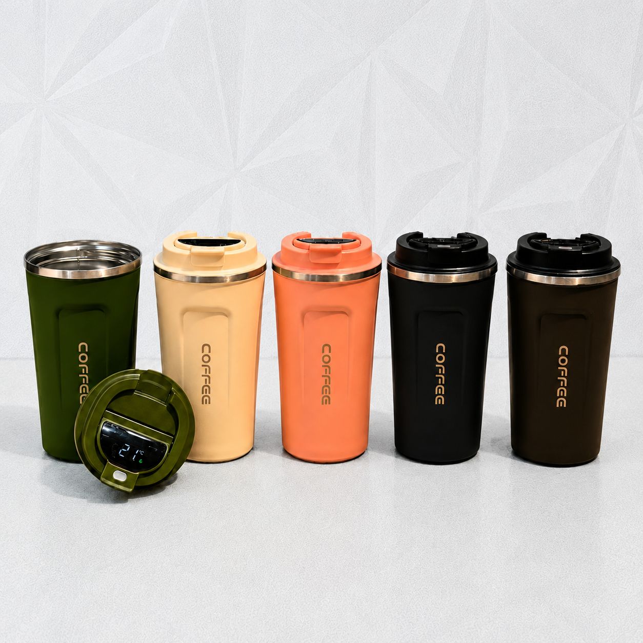 تراول ماگ Coffee کافی درجه دار استیل ۵۱۰ML- امکان خرید به صورت اقساطی